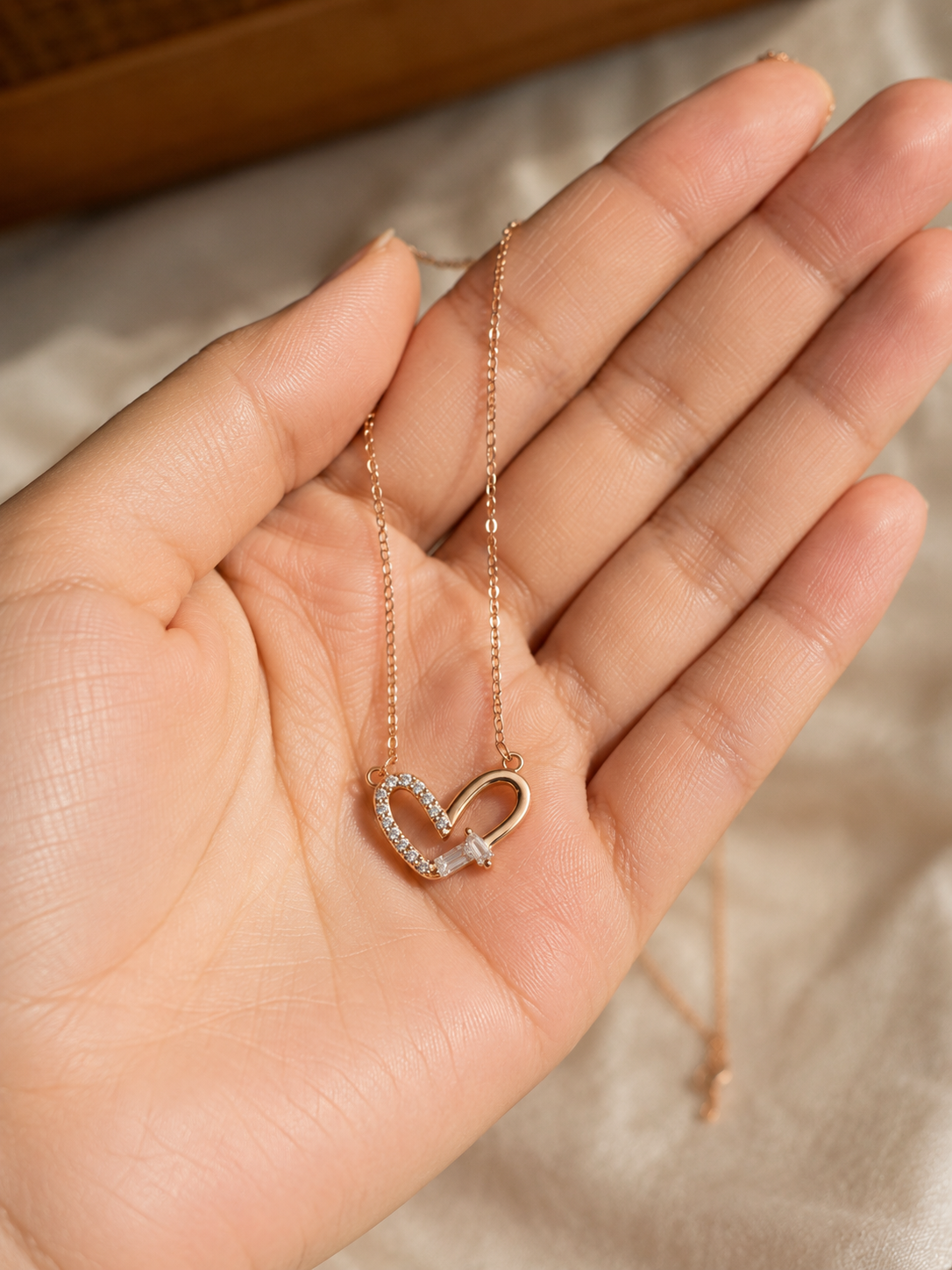 Linked Heart Necklace