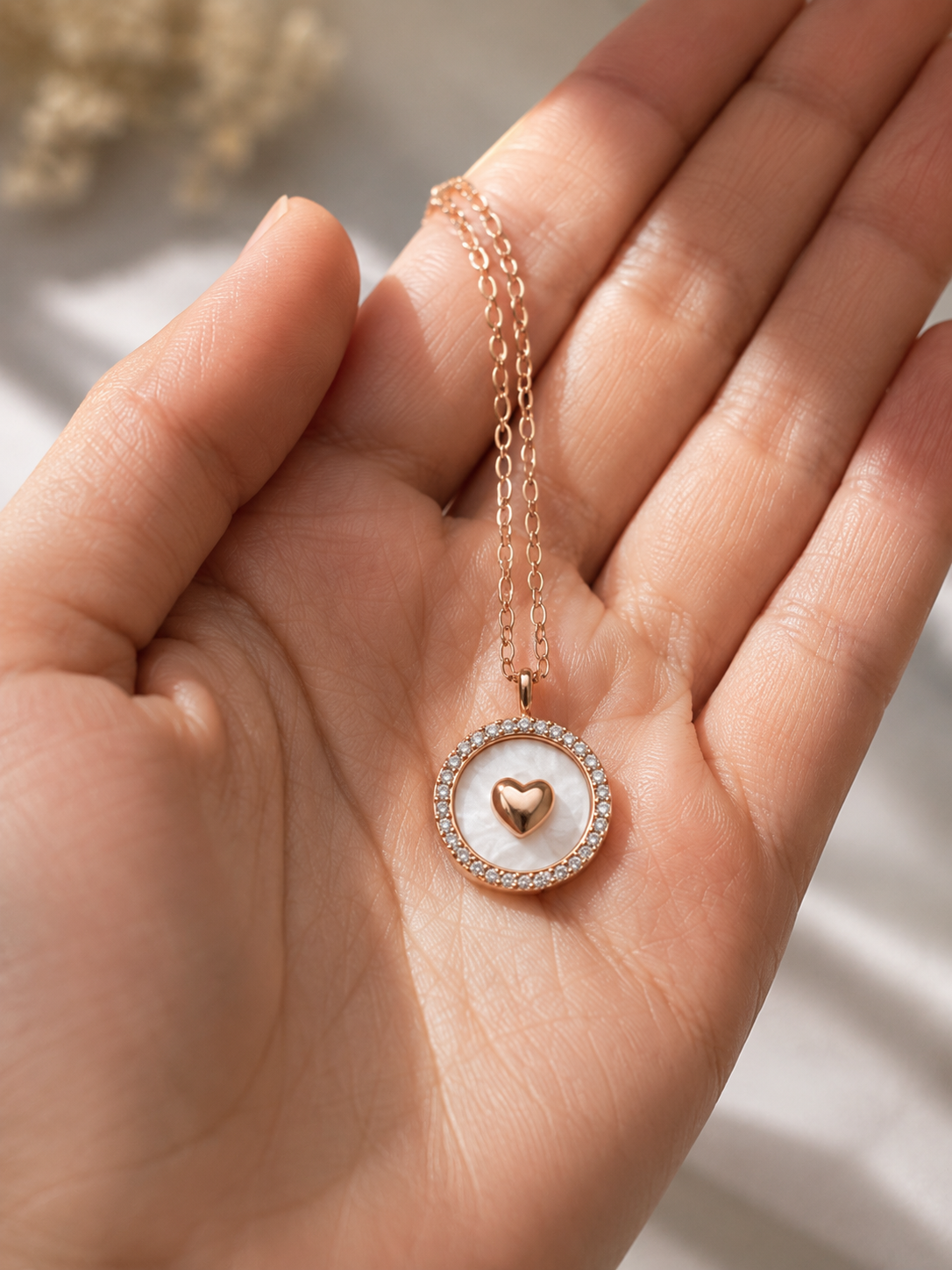 Heart Halo Necklace