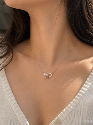 Twinkle Bow Necklace