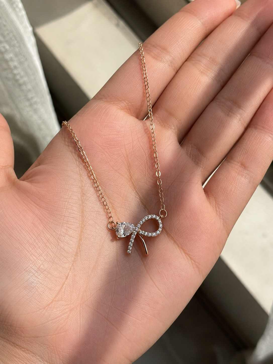 Twinkle Bow Necklace