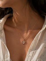 Paw Print Heart Necklace