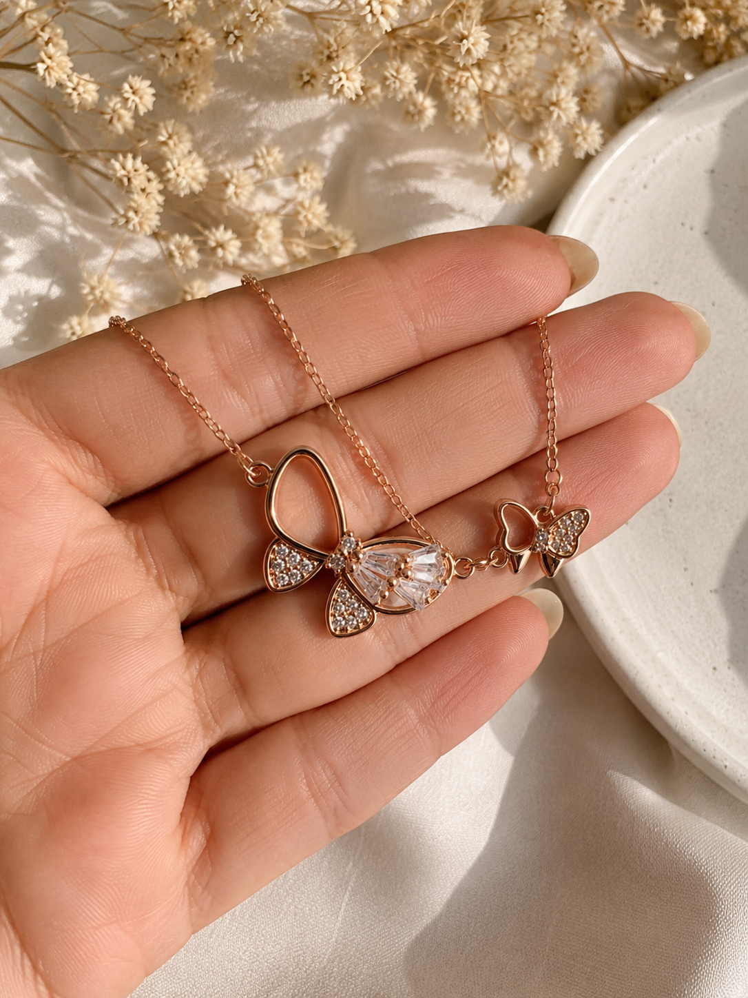 Butterfly Duo Necklace