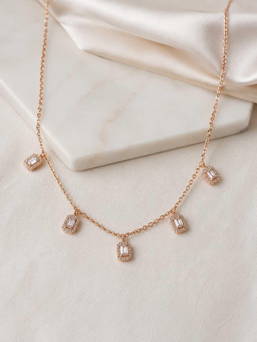 Baguette Charm Necklace