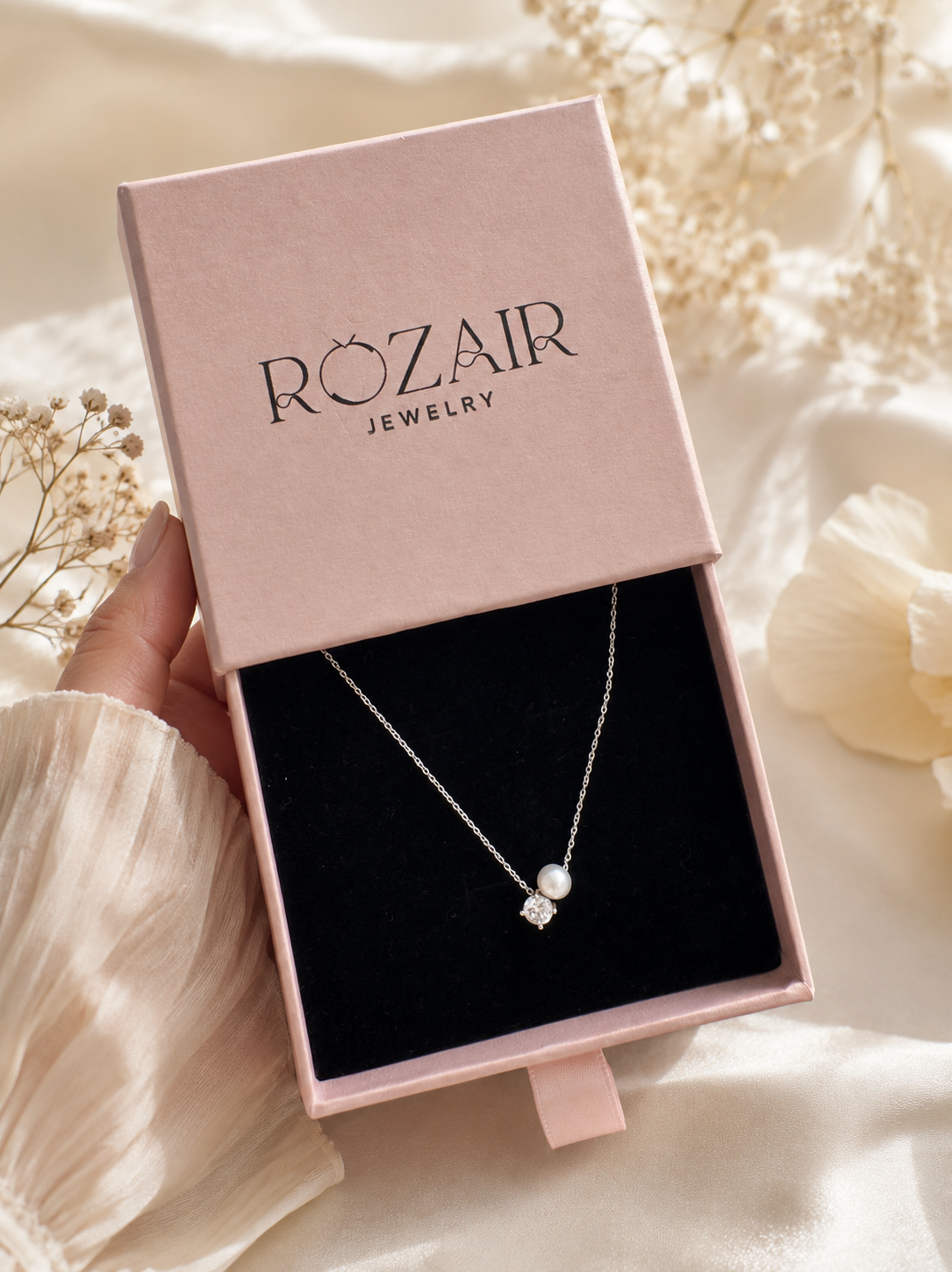 Pearl CZ Necklace