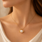 Headphone Necklace with Pearl
