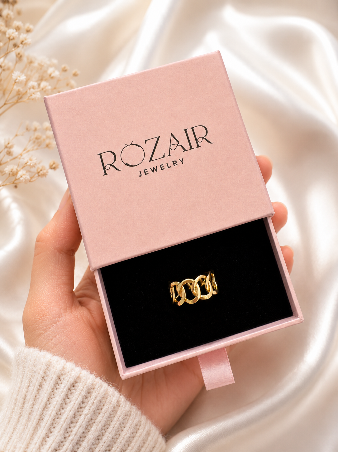 Gold Chain Link Ring