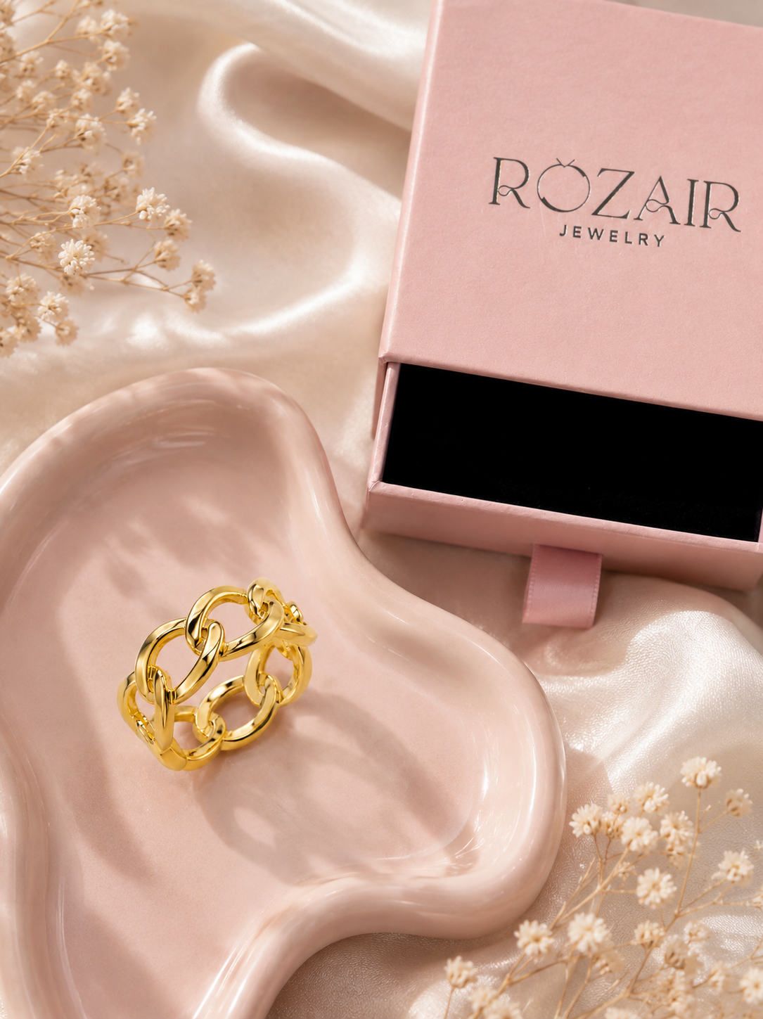 Gold Chain Link Ring