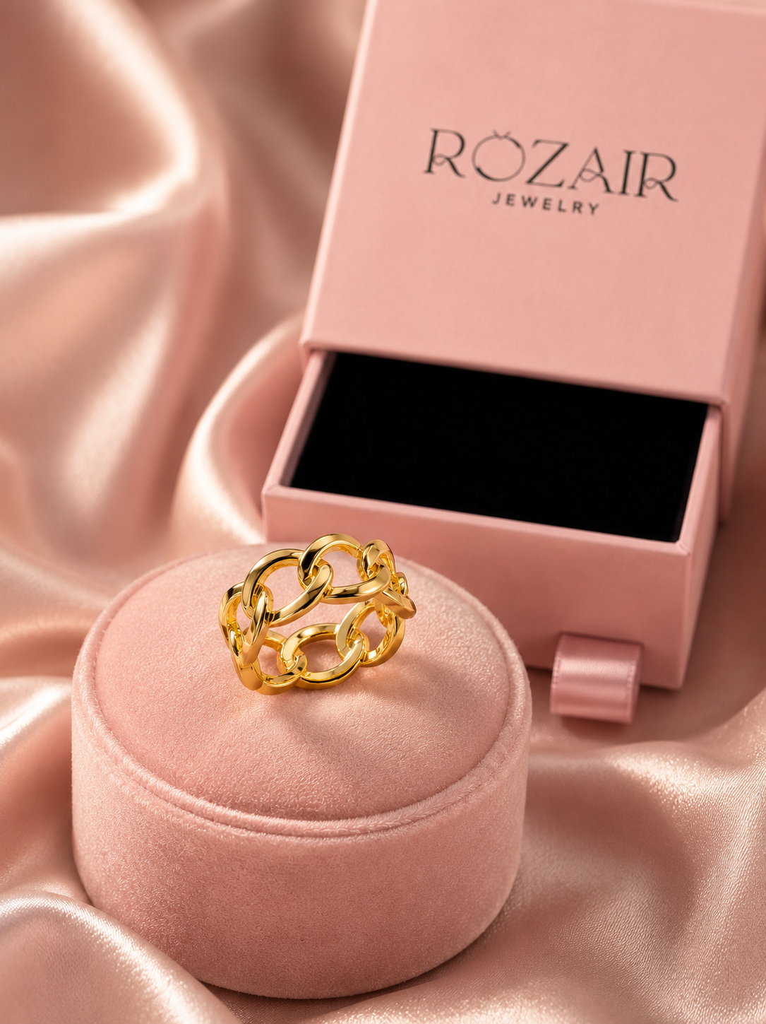 Gold Chain Link Ring