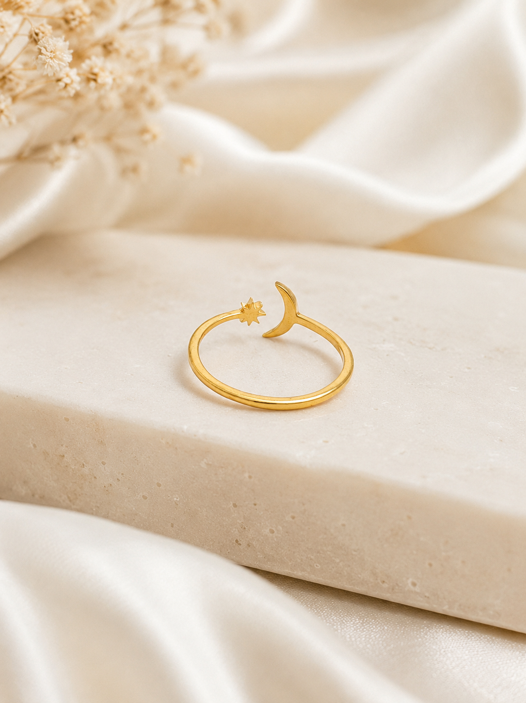 Celestial Moon Star Ring