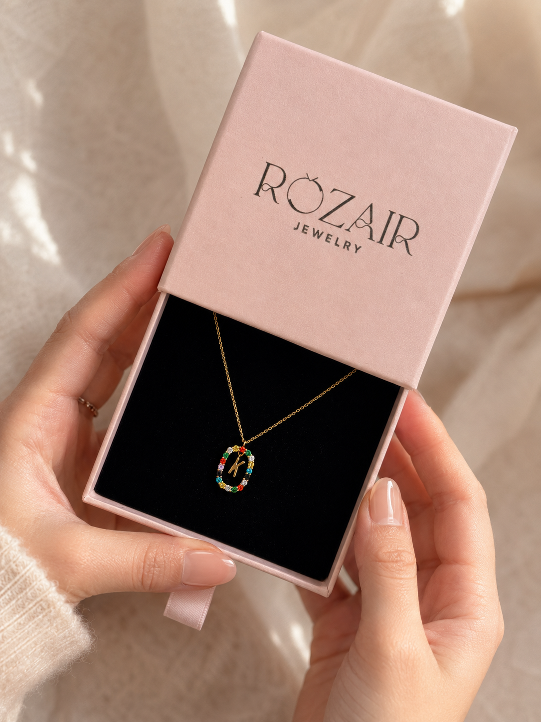 Colorful Initial Necklace