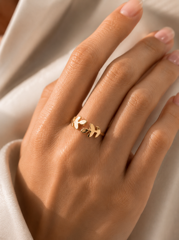 Gold leaf Ring