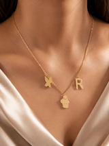 Zodiac Initial Charm Necklace
