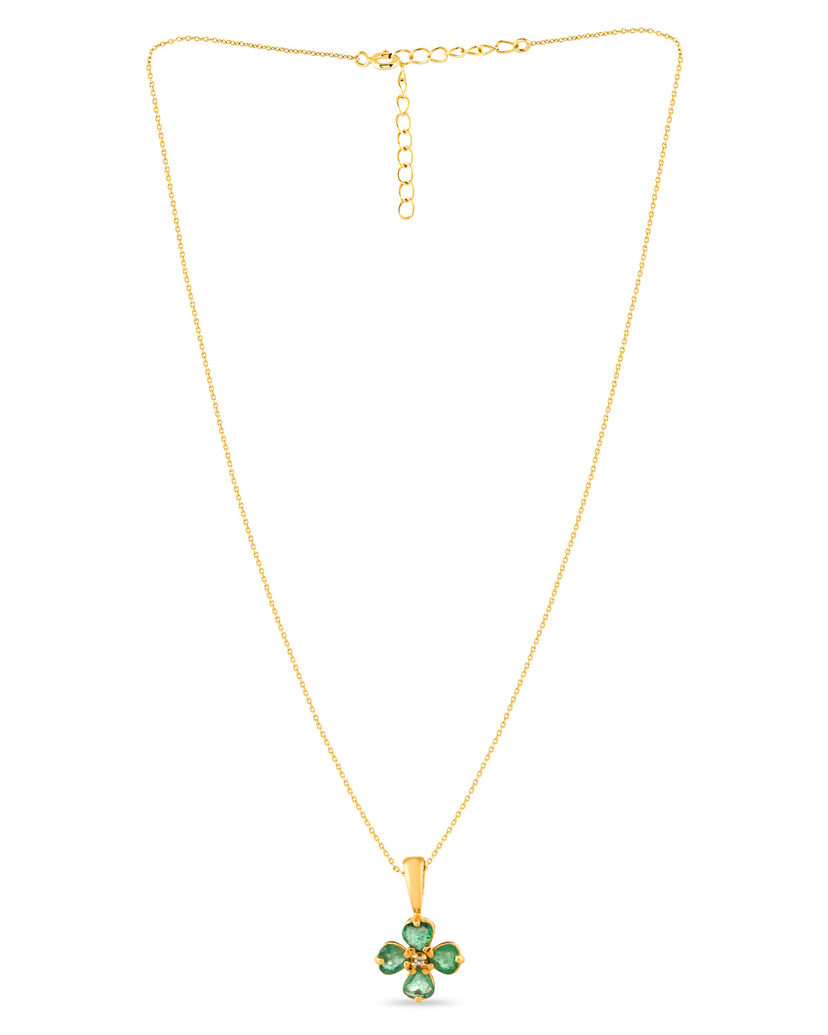 Emerald Clover Necklace