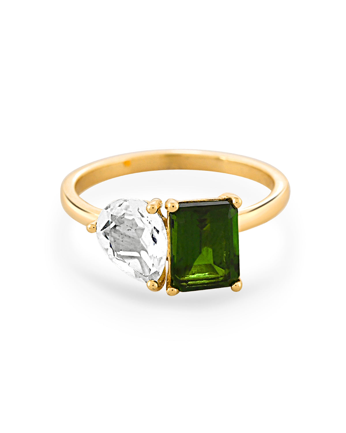 Emerald Duo Ring