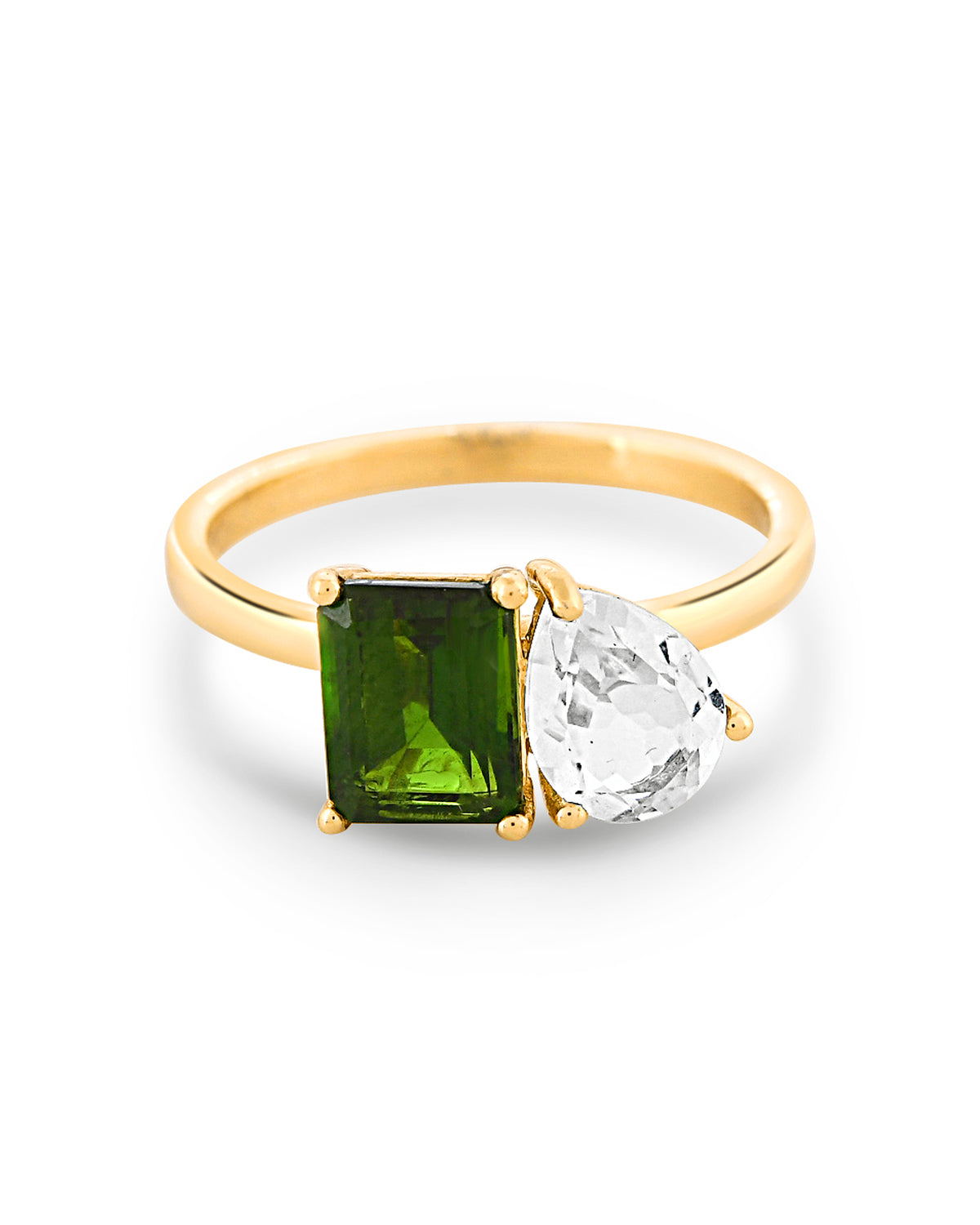 Emerald Duo Ring