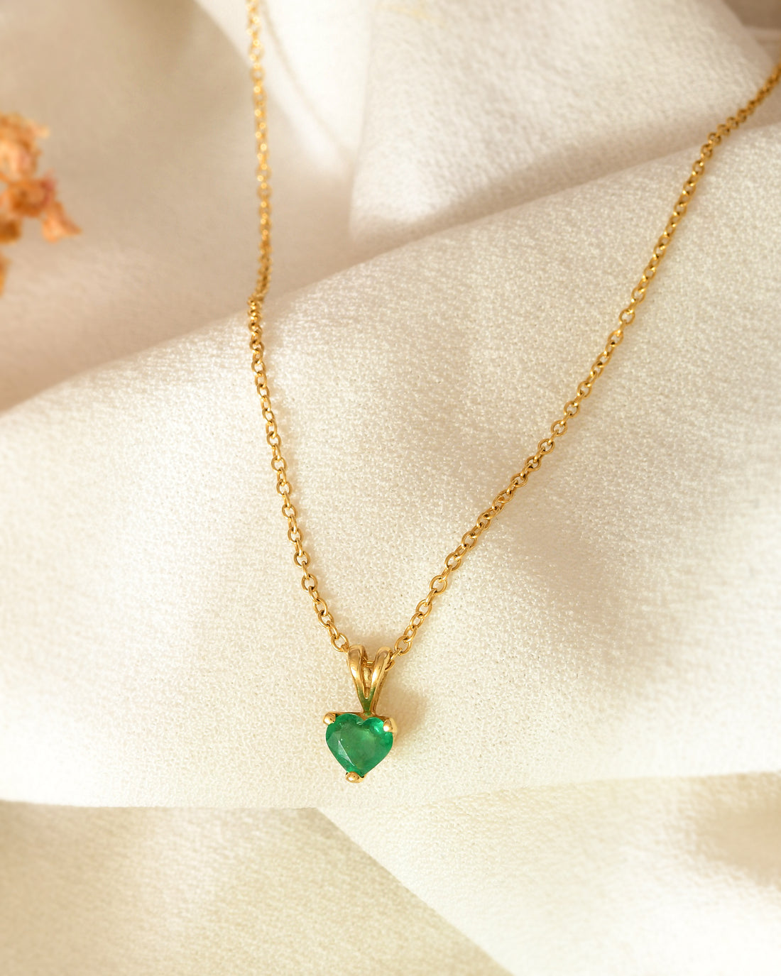 Emerald Heart Necklace