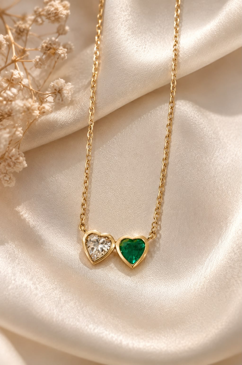 Two Hearts Necklace