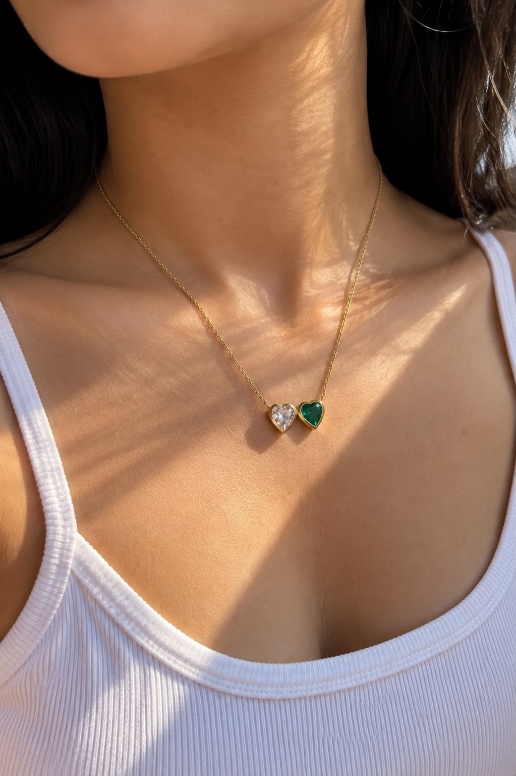 Two Hearts Necklace