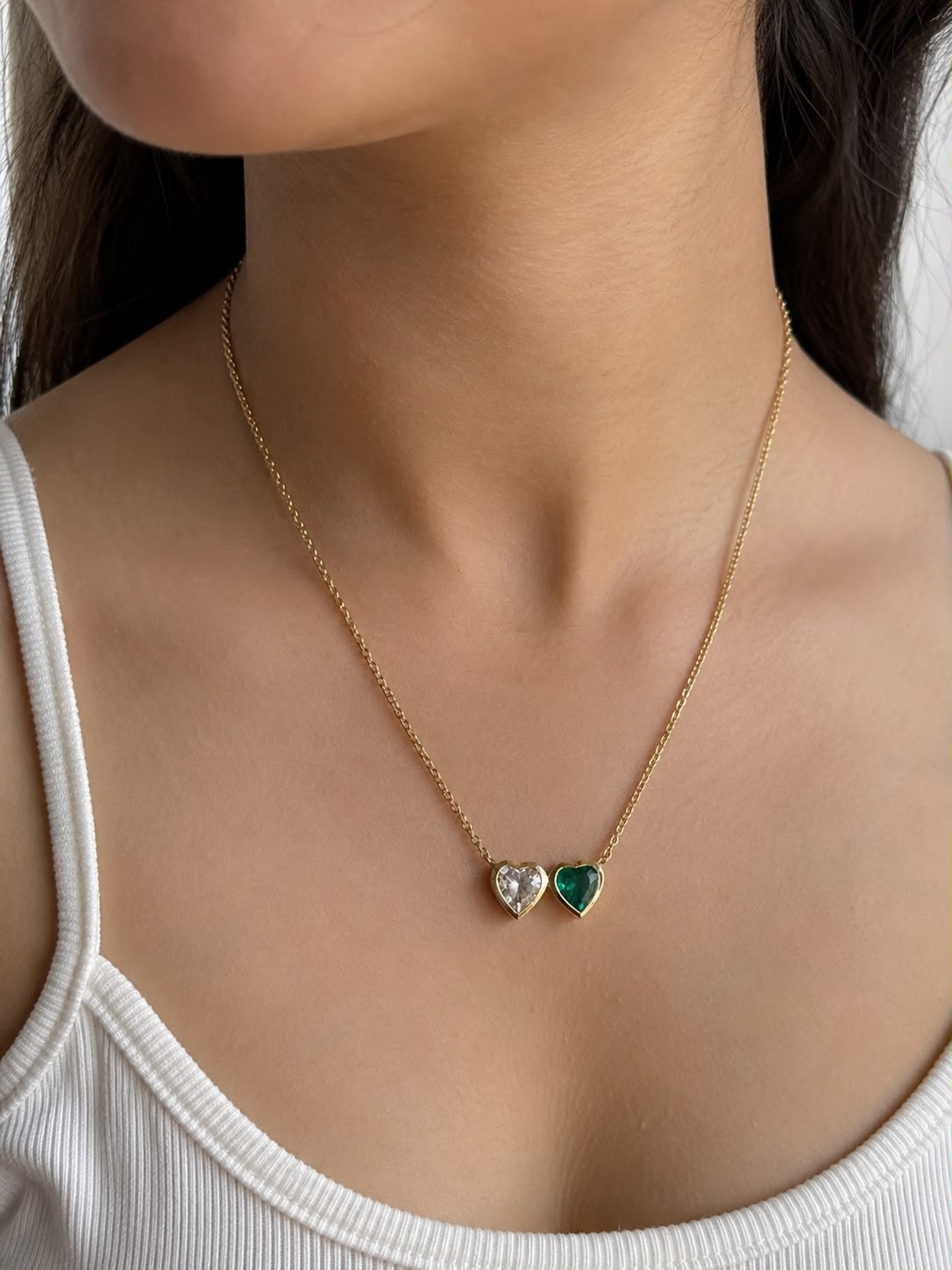 Two Hearts Necklace