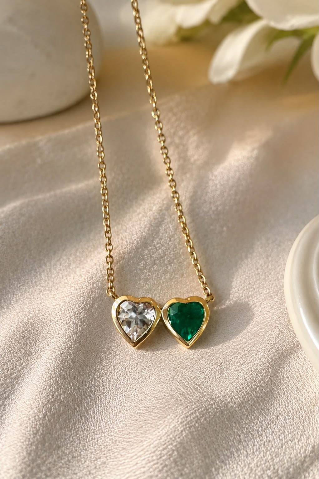 Two Hearts Necklace